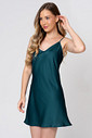 CAMISOLA DE ALÇA CURTA TOQUE DE SEDA - CLÁSSICO ACETINADO GREEN LUCK LADO