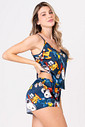 SHORT DOLL ACETINADO - SNOOPY NAUTA SHORT DOLL ACETINADO - SNOOPY NAUTA