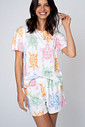 PIJAMA CURTO FEMININO TARTARUGAS - A MAR PIJAMA CURTO FEMININO TARTARUGAS - A MAR