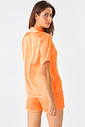 PIJAMA AMERICANO CURTO ACETINADO - CLÁSSICOS ACETINADOS TANGERINA PIJAMA AMERICANO CURTO ACETINADO - CLÁSSICOS ACETINADOS TANGERINA