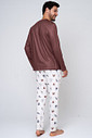 KIT PIJAMA LONGO URSOS SEM CURSO E ROBE DE SOFT PRETO COSTAS PIJAMA
