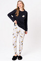 PIJAMA LONGO MEIA MALHA COM CALÇA DE RIBANA - LOONEY GERAÇÃO RAIZ PIJAMA LONGO MEIA MALHA COM CALÇA DE RIBANA - LOONEY GERAÇÃO RAIZ