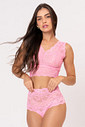 CALCINHA DE RENDA CINTURA ALTA - LINGERIE PINK LOVE