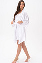 ROBE CURTO TOQUE DE SEDA  OFF-WHITE - ETERNO FEMININO