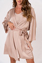 ROBE ACETINADO - CLÁSSICOS ACETINADOS MOCHA MOUSSE ROBE ACETINADO - CLÁSSICOS ACETINADOS MOCHA MOUSSE