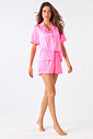 PIJAMA ACETINADO AMERICANO CURTO - CLÁSSICOS ACETINADOS ROSA QUARTZO PIJAMA ACETINADO AMERICANO CURTO - CLÁSSICOS ACETINADOS ROSA QUARTZO