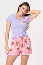 PIJAMA CURTO RIBANA E SHORT ACETINADO - COOKIES