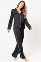 PIJAMA AMERICANO COM DETALHES TOQU DE SEDA - ETERNO FEMININO PIJAMA AMERICANO COM DETALHES TOQU DE SEDA - ETERNO FEMININO