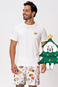 PIJAMA CURTO DE ALGODÃO MASCULINO - NATAL AU