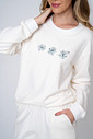 CONJUNTO ABRIGO DE MOLETOM OFF WHITE - SAFARI DETALHES