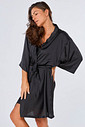 ROBE FEMININO CURTO TOQUE DE SEDA PRETO - ETERNO FEMININO