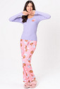 PIJAMA LONGO RIBANA E CALÇA ACETINADA - COOKIES PIJAMA LONGO RIBANA E CALÇA ACETINADA - COOKIES