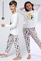 PIJAMA JUNVEIL UNISSEX ESTAMPADO - LOONEY BOX PIJAMA JUNVEIL UNISSEX ESTAMPADO