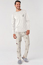 KIT PIJAMA LONGO XADREZ SNOOPY E ROBE DE SOFT PRETO FRENTE PIJAMA