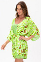 ROBE ACETINADO KIWI - FRUTA PRINT