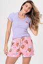 PIJAMA CURTO RIBANA E SHORT ACETINADO - COOKIES