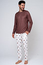 KIT PIJAMA LONGO URSOS SEM CURSO E ROBE DE SOFT PRETO FRENTE PIJAMA