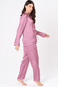 PIJAMA AMERICANO ACETINADO LONGO - CLÁSSICOS ACETINADOS ROSA DIAMANTE PIJAMA AMERICANO ACETINADO LONGO - CLÁSSICOS ACETINADOS ROSA DIAMANTE