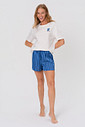 PIJAMA CURTO SHORTS ACETINADO CORVINAL FRENTE