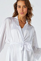 ROBE LONGO OFF-WHITE TOQUE DE SEDA - ETERNO FEMININO ROBE LONGO OFF-WHITE TOQUE DE SEDA - ETERNO FEMININO