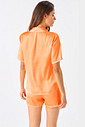 PIJAMA AMERICANO CURTO ACETINADO - CLÁSSICOS ACETINADOS TANGERINA PIJAMA AMERICANO CURTO ACETINADO - CLÁSSICOS ACETINADOS TANGERINA