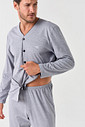 KIT PIJAMA AMERICANO LONGO ETERNO E PANTUFA PIJAMA DETALHE