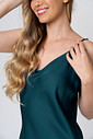 CAMISOLA DE ALÇA CURTA TOQUE DE SEDA - CLÁSSICO ACETINADO GREEN LUCK DETALHES