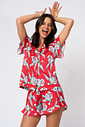PIJAMA CURTO TOQUE DE SEDA FEMININO - NATAL PERNALONGA PIJAMA CURTO TOQUE DE SEDA FEMININO - NATAL PERNALONGA