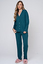 PIJAMA FEMININO AMERICANO EM VISCOSE - CLÁSSICO VISCOSE GREEN LUCK FRENTE