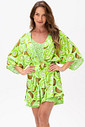 ROBE ACETINADO KIWI - FRUTA PRINT