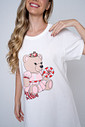 CAMISOLA CURTA DE ALGODÃO BAILARINA - ABRAÇO DE URSO CAMISOLA CURTA DE ALGODÃO BAILARINA - ABRAÇO DE URSO