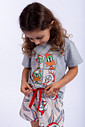 PIJAMA CURTO INFANTIL MENINA  ALGODÃO - NATAL PERNALONGA PIJAMA CURTO INFANTIL MENINA  ALGODÃO - NATAL PERNALONGA