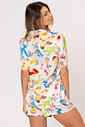 PIJAMA AMERICANO ACETINADO - LOONEY NIGHT PIJAMA AMERICANO ACETINADO - LOONEY NIGHT