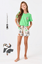 PIJAMA CURTO JUVENIL MENINA - URSOS SEM CURSO