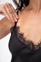 CAMISOLA MANGA CURTA E BABADOS TOQUE DE SEDA - ETERNO FEMININO CAMISOLA MANGA CURTA E BABADOS TOQUE DE SEDA - ETERNO FEMININO