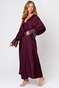 ROBE LONGO TOQUE DE SEDA - CLÁSSICOS ACETINADOS BOLD WINE LADO