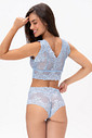 TOP EM RENDA ALÇAS LARGAS - LINGERIE LIGHT BLUE TOP EM RENDA ALÇAS LARGAS - LINGERIE LIGHT BLUE