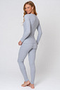 PIJAMA LONGO CANELADO MESCLA LUVA - COMFY COSTAS