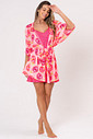 ROBE ACETINADO PITAYA - FRUTA PRINT