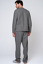 PIJAMA LONGO MASCULINO SOFT CINZA Costas
