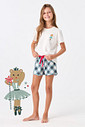PIJAMA CURTO JUVENIL MENINA - CONTOS DE NATAL