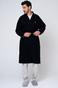 KIT PIJAMA LONGO XADREZ SNOOPY E ROBE DE SOFT PRETO FRENTE ROBE