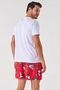SAMBA CANÇÃO ACETINADA MASCULINA - SNOOPY NATAL