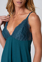 CAMISOLA DE ALÇA COM RENDA EM VISCOSE - CLÁSSICO VISCOSE GREEN LUCK DETALHES