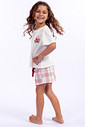 PIJAMA CURTO INFANTIL XADREZ MENINA - ABRAÇO DE URSO PIJAMA CURTO INFANTIL XADREZ MENINA - ABRAÇO DE URSO