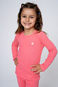 PIJAMA INFANTIL EM RIBANA LONGO - CLÁSSICO CANELADO PINK GLOSS