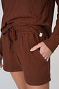 PIJAMA FEMININO CURTO COM MANGA LONGA Detalhe