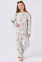 PIJAMA JUVENIL LONGO UNISSEX - SNOOPY LOVERS FRENTE MENINA