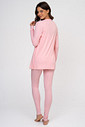 PIJAMA LONGO 3 PEÇAS EM RIBANA DE VISCOSE - CLÁSSICO VISCOSE PINK GLOSS