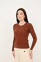 Blusa em Tricot Lyon - Chocolate Blusa em Tricot Lyon - Chocolate